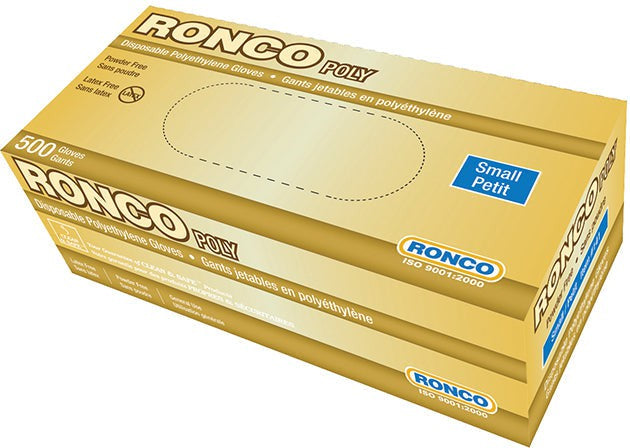 thumbnail image 2 of Ronco Polyethylene Gloves - Powder-Free, Medium, 4 Packs (2000 Gloves Total) 2 of 9