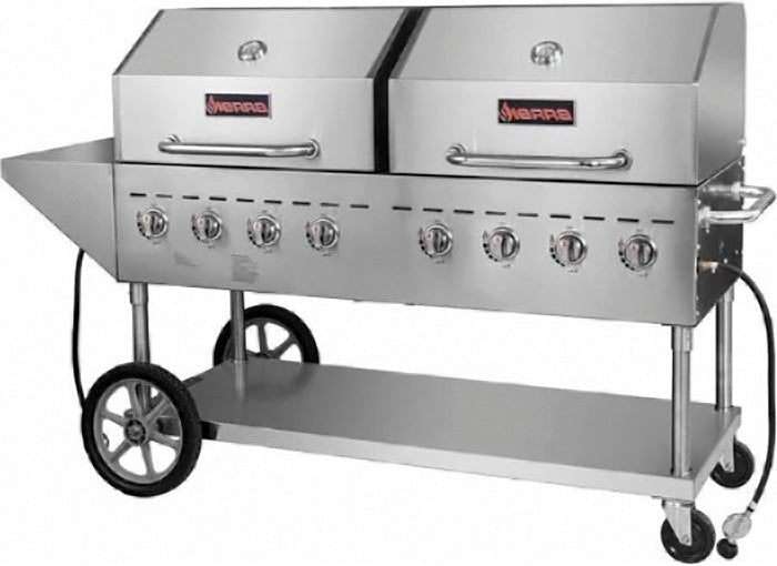Sierra - 60" Stainless Steel Outdoor Gas Grill with Double Cooking Grid - SRBQ-60