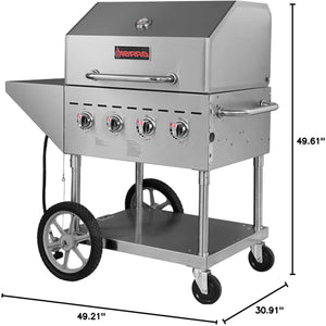 Sierra - Full Stainless Steel Outdoor Gas Grill with 1 Cooking Grid - SRBQ-30