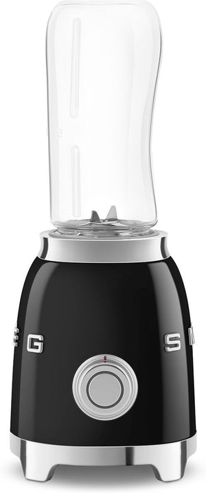 Smeg - 50's Retro Style Black Personal Blender - PBF01BLUS