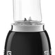 Smeg - 50's Retro Style Black Personal Blender - PBF01BLUS