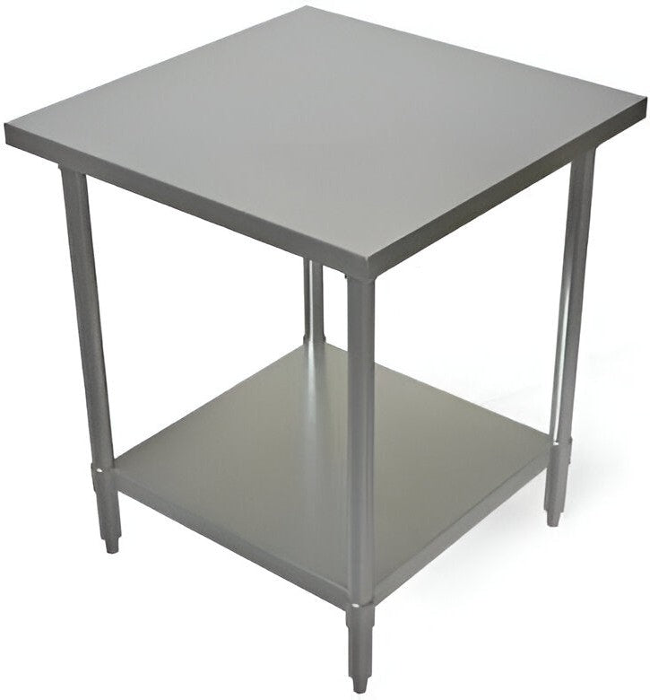Tarrison - 30" x 30" Work Table with Stainless Steel Undershelf - SWT ...