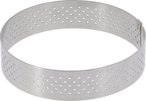 de Buyer - 2.6" Stainless Steel Mini Perforated Tart Ring - 3099.02