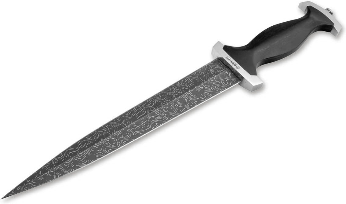 Boker - Swiss Dagger Mosaic Damast Fixed Blade Knife - 121554DAM