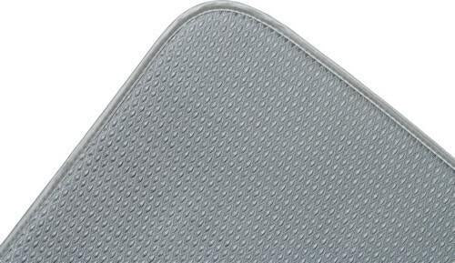 Envision Home Reversible Microfiber Jumbo Dish Drying Mat-Black - 18 x 32