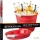 Final Touch - Collapsible Beverage Bin Red - IB15-9