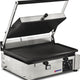 Omcan - 10" x 14" Single Panini Grill with Grooved Surfaces - PG-IT-0610-R