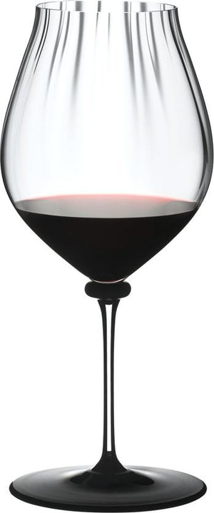 Riedel - Fatto a Mano Performance Pinot Noir Glass with Black Base & Clear Stem - 4884/67N