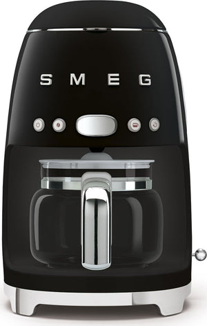 Smeg - 50's Retro Style 10 Cup Coffee Maker Black - DCF02BLUS