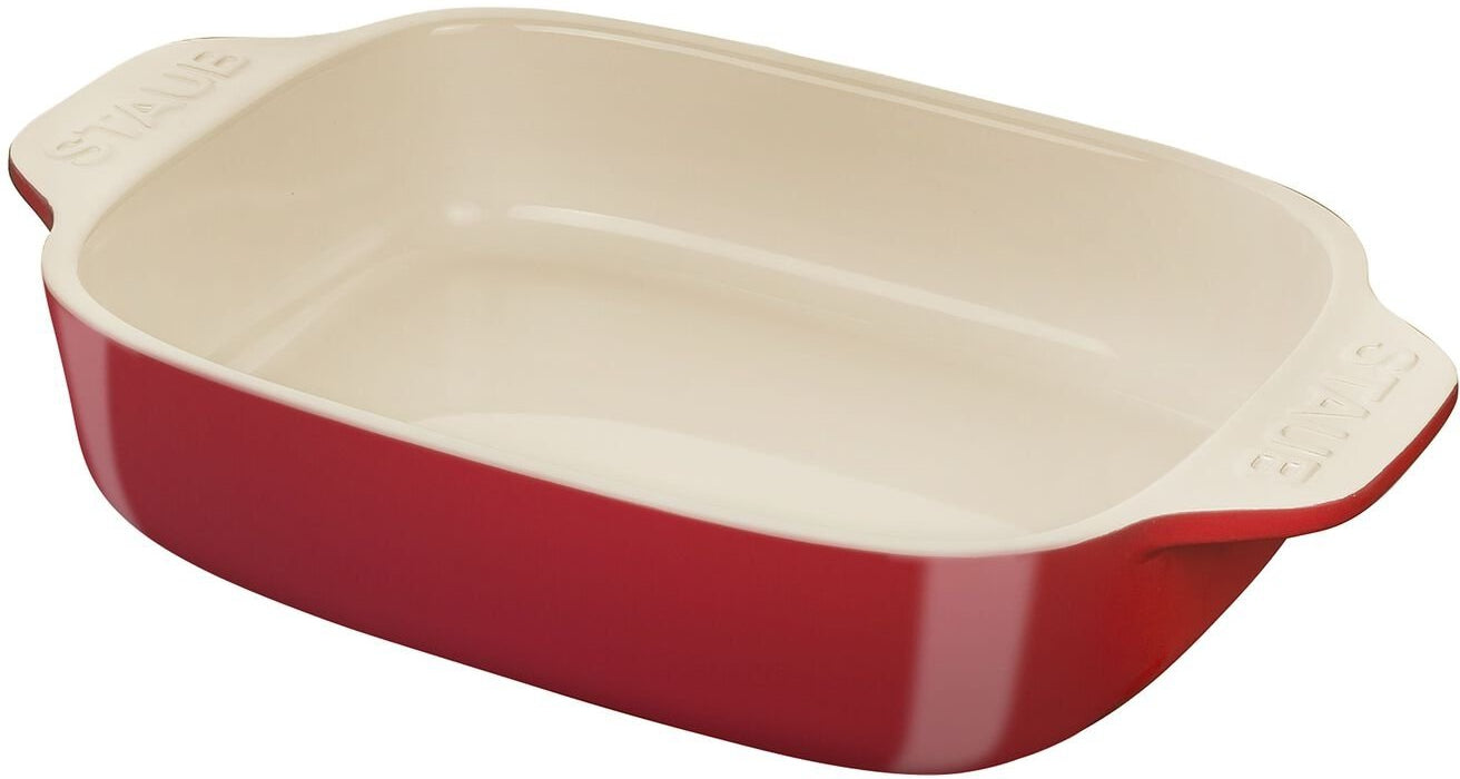 Staub - 6" x 9.5" Ceramic Rectangular Baking Dish Red - 40508-218