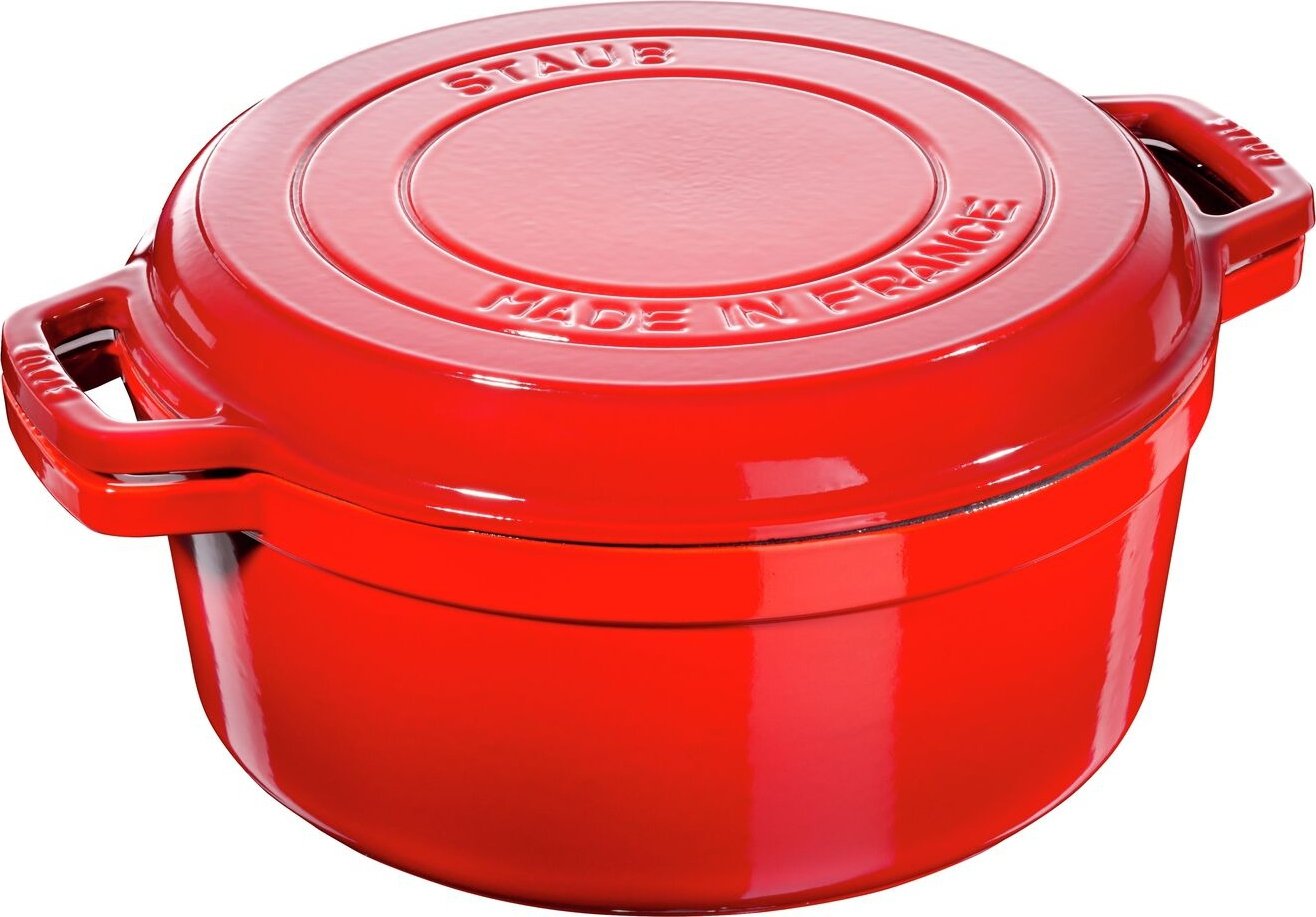Staub QT Braiser with Grill Pan Lid 40511-679