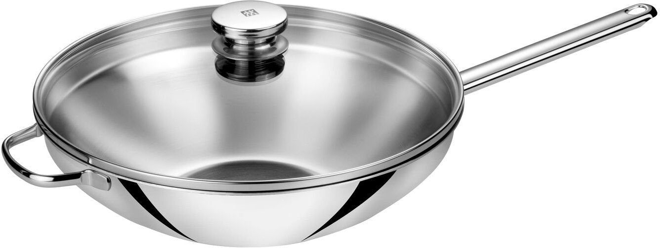 Zwilling - Plus 12.5" Stainless Steel Wok with Lid 32cm - 40998-032