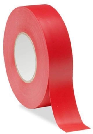 0.9" x 2.5" Red PVC Tape, 144 Rolls/Cs - 495103