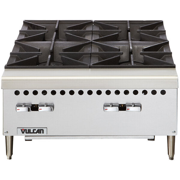 Vulcan - 24" Gas Countertop Hotplate with 4 Burners - VCRH24