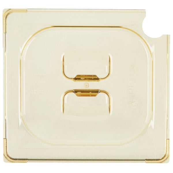 Vollrath - Sixth-Size Super Pan® Slotted Cover in Amber - 34600