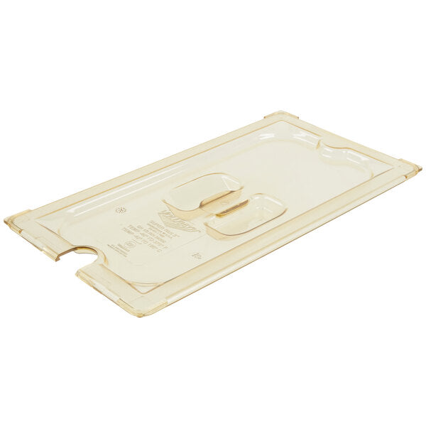 Vollrath - Third-Size Super Pan® Slotted Cover in Amber - 34300