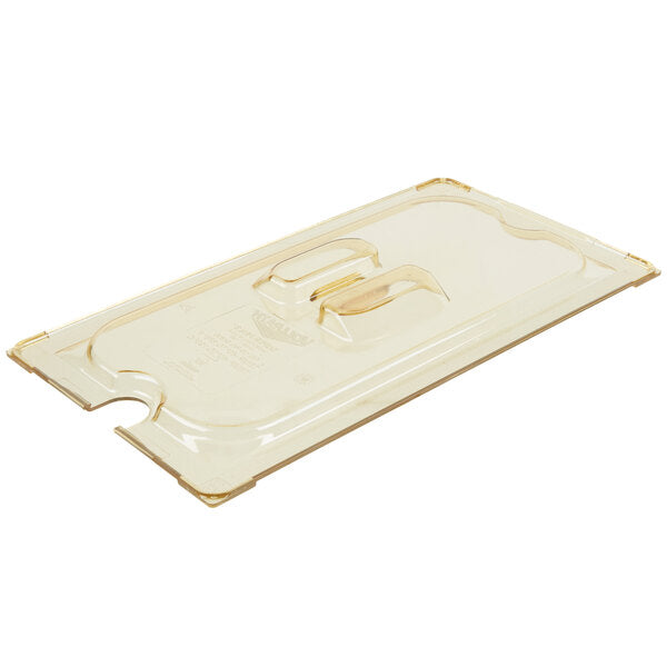 Vollrath - Third-Size Super Pan® Slotted Cover in Amber - 34300