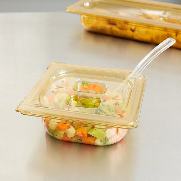 Vollrath - Sixth-Size Super Pan® Slotted Cover in Amber - 34600