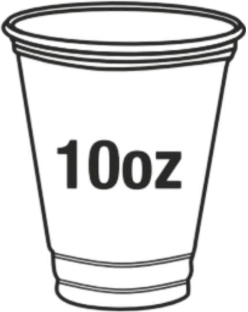 10oz Clear PET Cups, 1000/Cs - PEC0710