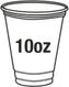 10oz Clear PET Cups, 1000/Cs - PEC0710