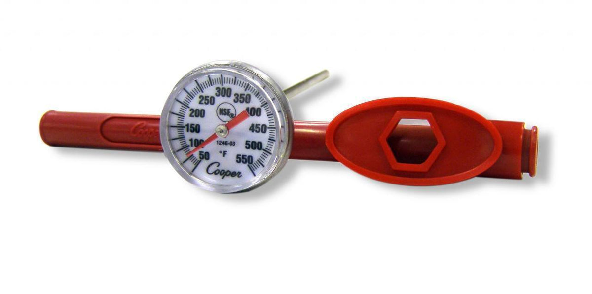 Cooper-Atkins - 5" Pocket Probe Dial Thermometer, 50 to 550 Degrees Fahrenheit - 1246-03-1