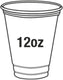 12oz Clear PET Cups, 1000/Cs - PEC1212
