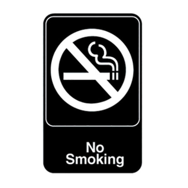 Vollrath - Symbol Sign - No Smoking Black with White - 5613
