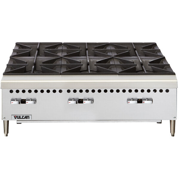 Vulcan - 36" Gas Countertop Hotplate with 6 Burners - VCRH36