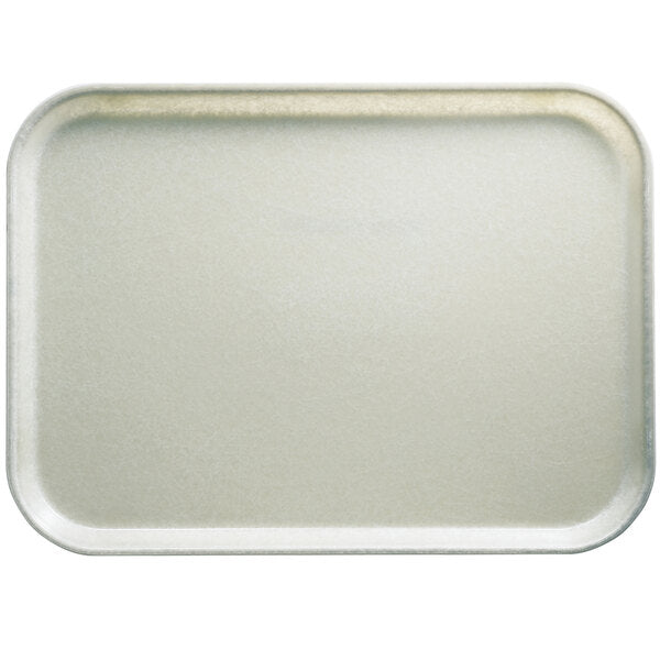 Cambro - 10 5/8" X 13 3/4" Rectangular Antique Parchment Customizable Fiberglass Camtray - Pack of 12 - 1014101