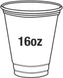 16oz Clear PET Cups, 1000/Cs - PEC1616