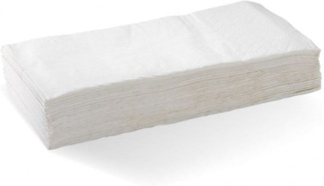 1/8 Fold White 2 Ply Dinner Napkins, 125/bn - DN20PP-S