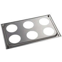 Vollrath - Adaptor Plate with Six 4 ¼" Round Cutouts - 19195