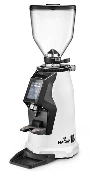 Macap - Supra 68 G, White On-Demand Commercial Coffee Grinder with 68 mm Burrs - BSUGW68102US