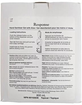 1st Response - 800 ml Liquid Hand Sanitizer Gel, 12Btl/Cs - 88-53