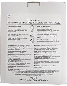 1st Response - 800 ml Liquid Hand Sanitizer Gel, 12Btl/Cs - 88-53 (Special Order Item)