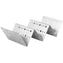 Front Of The House - Taco Holder - Holds 2 to 3 Tacos, Stainless Steel - Pack of 12 - DHO001BSS23