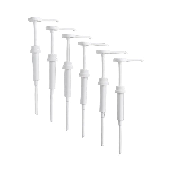 Tablecraft - 1 Oz. Condiment / Syrup Pump with 38 Mm Adapter Lid - Pack of 6 - C66238