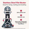 KitchenAid - Stainless Steel Flat Beater for 4.5 and 5 Quart Tilt-Head Stand Mixers - KSMTHFBSS