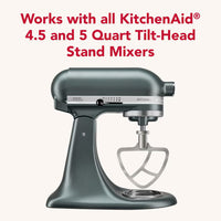 KitchenAid - Stainless Steel Flat Beater for 4.5 and 5 Quart Tilt-Head Stand Mixers - KSMTHFBSS