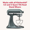 KitchenAid - Stainless Steel Flat Beater for 4.5 and 5 Quart Tilt-Head Stand Mixers - KSMTHFBSS