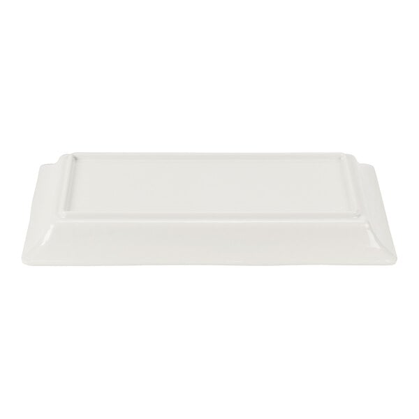 American Metalcraft - Endurance 14 1/4" X 7 1/2" X 1 1/2" Antique White Melamine Platter - AWMEL19