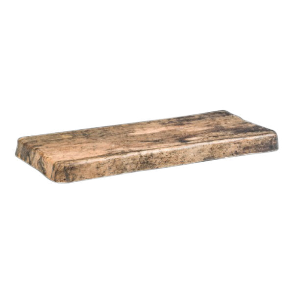 Delfin - Barnwood by Steelite International 18" X 8 1/2" X 1" Faux Wood Melamine Serving Board - Pack of 2 - 7044DD074