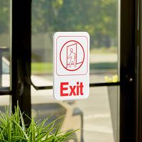 Vollrath - Symbol Sign - Exit White with Red - 5609