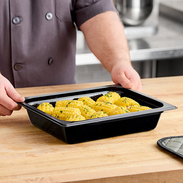 Carlisle - Storplus High Heat Food Pan 1/2 Size, 2.5" Deep - Black - 10420B03