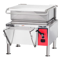 Vulcan - 30 Gallon Gas Floor Model Tilting Skillet Braising Pan with Manual Controls - VG30