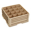 Vollrath - 16-Compartment Traex Closed Wall Full Size Cup Rack with 3 Risers - CR4DDD