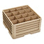 Vollrath - 16-Compartment Traex Closed Wall Full Size Cup Rack with 4 Risers - CR4DDDD