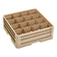 Vollrath - 16-Compartment Traex Closed Wall Full Size Cup Rack with 2 Risers - CR4DD