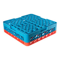 Carlisle - Opticlean Glass Rack W/ 16 Compartments - 1 Extender, Blue - RG16-1C412