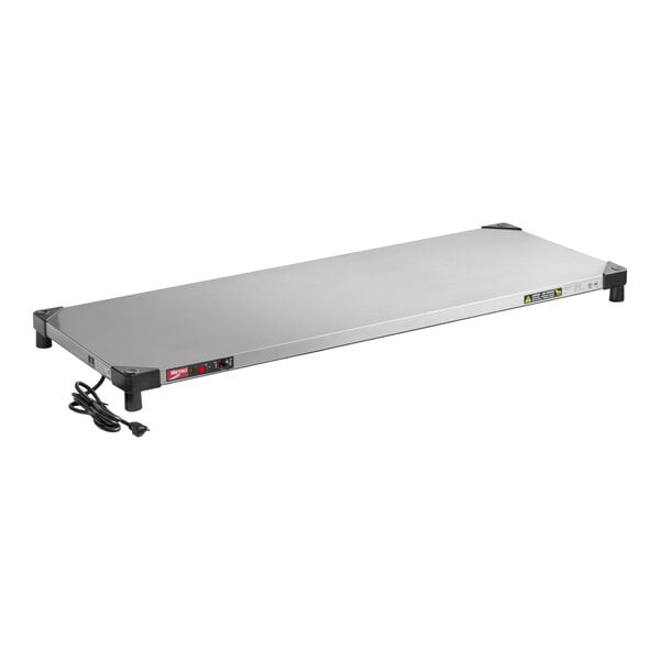 Metro - Super Erecta Hot 18" X 48" Stainless Steel Heated Shelf - 120V, 400W - HS1848